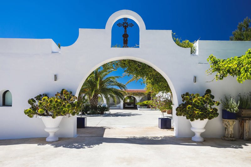 Ibiza villa rentals villa meghan entrance
