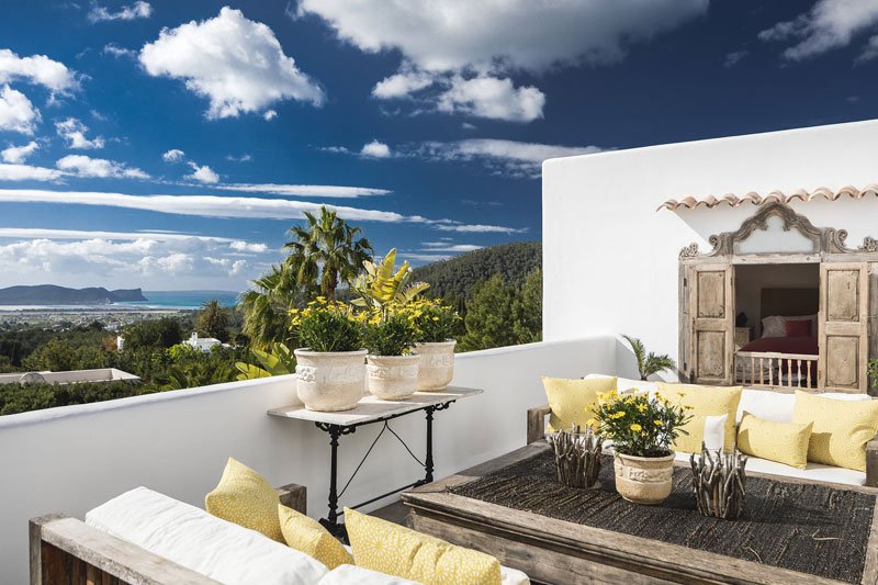 Ibiza villa rentals villa meghan terrace view